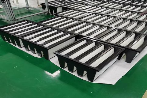 亞高效V型密褶式過(guò)濾器過(guò)濾材料